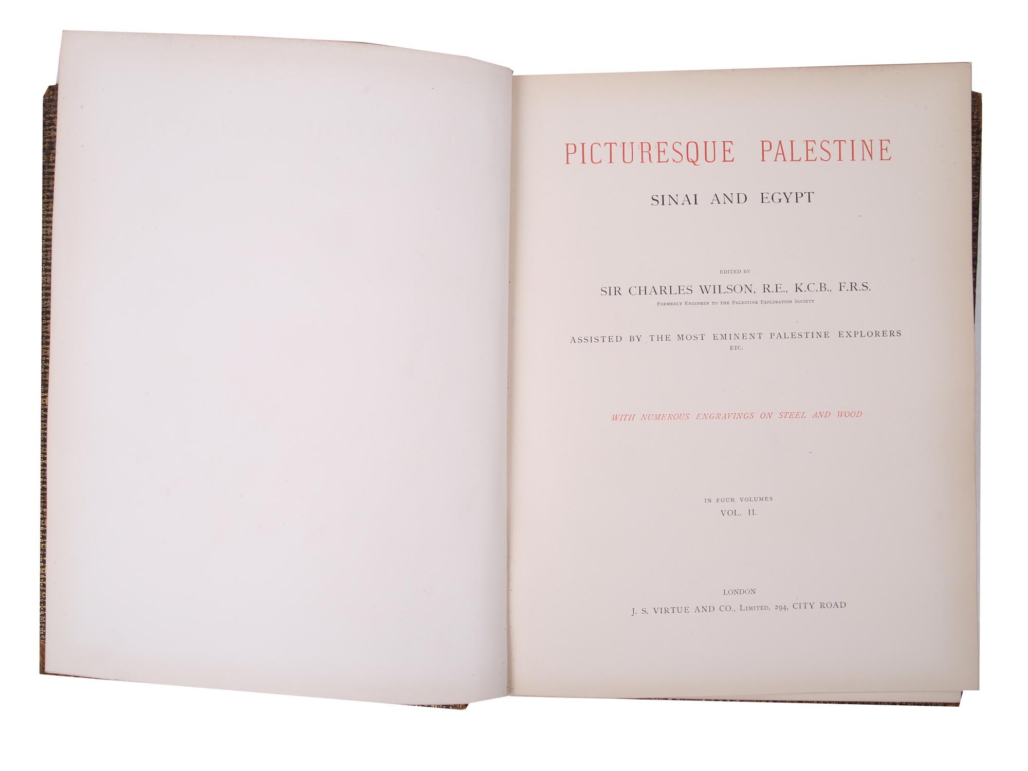 ANTIQUE 1881 PALESTINE SINAI EGYPT TRAVEL BOOKS PIC-6